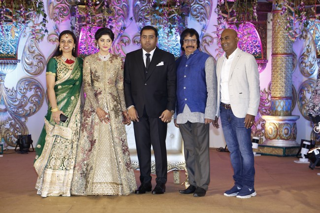 Producer Abinesh Elangovan - Nandhini Reception Stills
